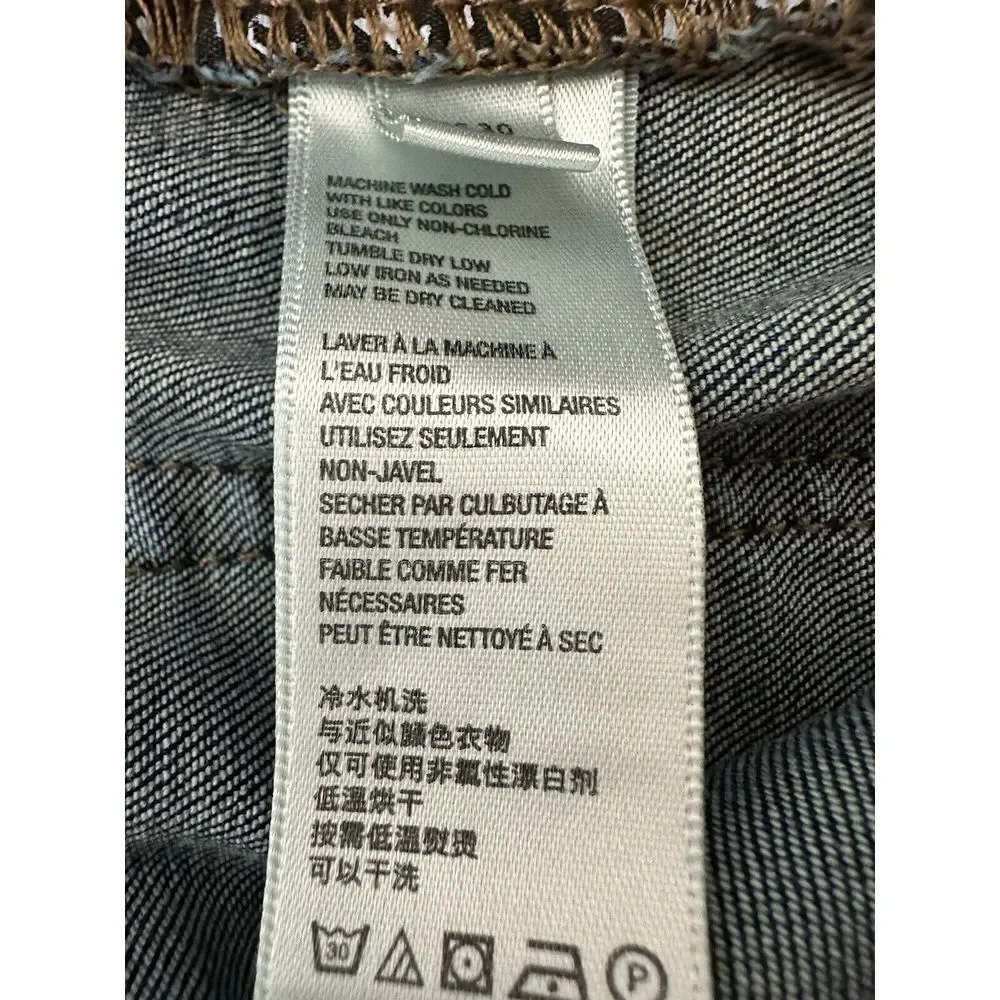 FREE PEOPLE  We the Free  Jeans Women Size 30 Blue‎ Skinny Stretch Classic Boho